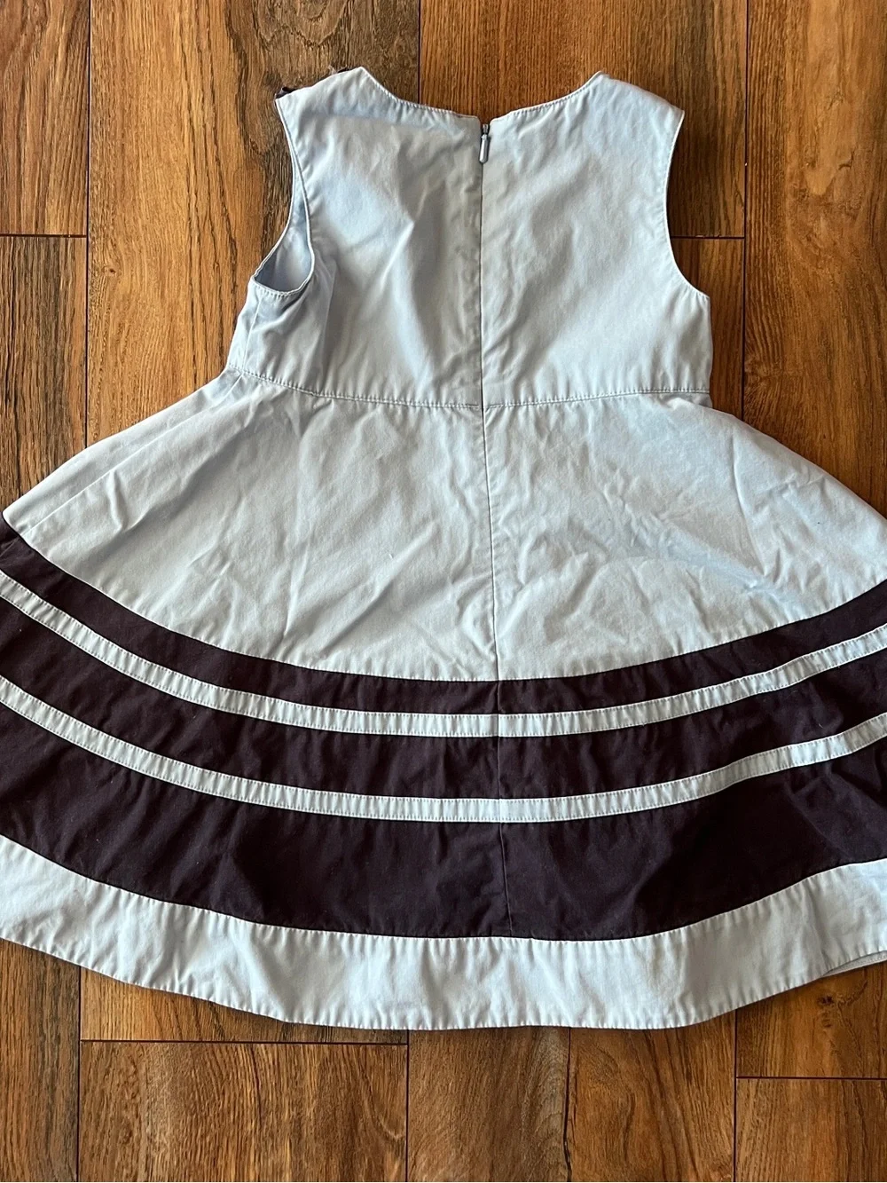 Gymboree Size 3 Light Blue and Navy Striped Girls' Dress